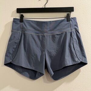 Free Fly Size Medium Blue Bamboo Lined Breeze 4” Short Performance Run Athletic